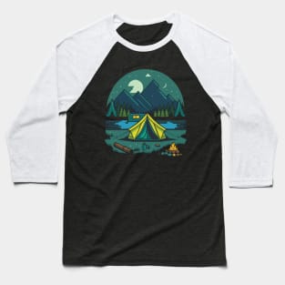 Camping Lovers Baseball T-Shirt